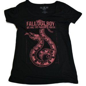Fall Out Boy FOB Juniors We Are The Poisoned Youth Snake Black Shirt New Small